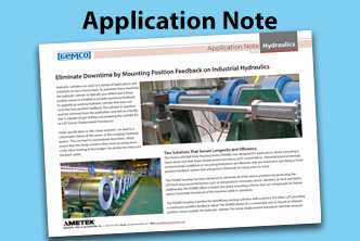 Linear Position Sensor Solutions for Hydraulic Cylinders - Application Notes